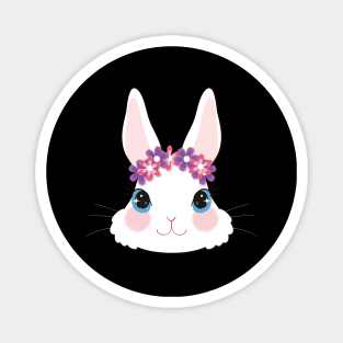 Bunny - Cute bunny Pink Design Magnet